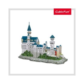 National Geographic Puzzle 3D si brosura 28 pagini Castelul Neuschwanstein 121 piese